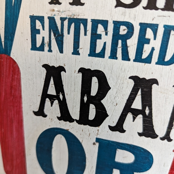 COOKING IS LIKE LOVE hand painted sign kitchen - Picture 3 of 5